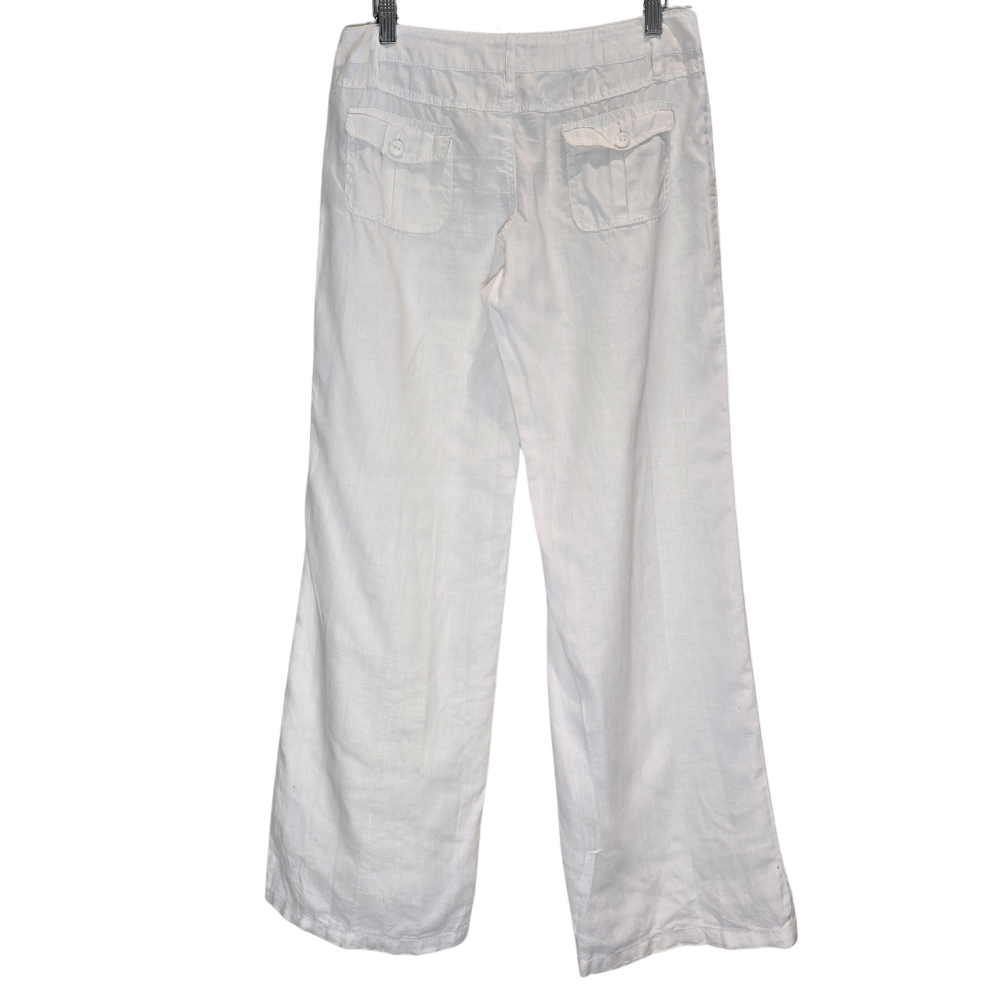 100% Linen Low Rise Trousers - Size 8