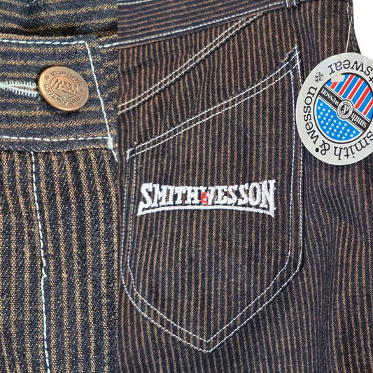 Retro 90's Smith & Wesson High-rise Stripe Jeans - Size medium