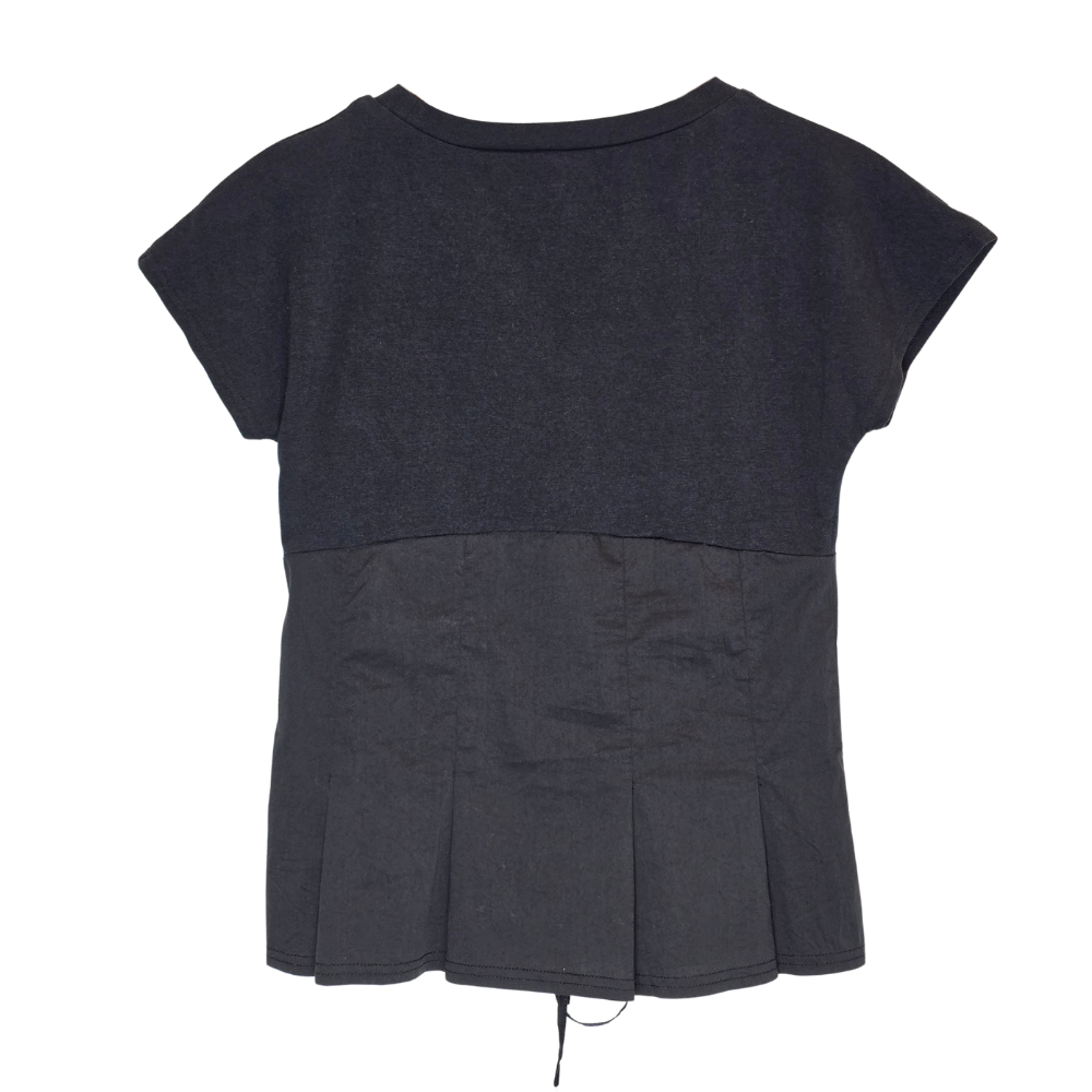 "Tee" with Structured/ Corset Style Details - Size M