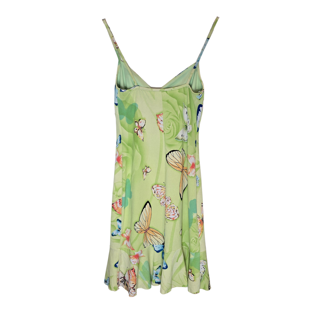 Vintage Made in France Butterfly Mini Dress - Size S