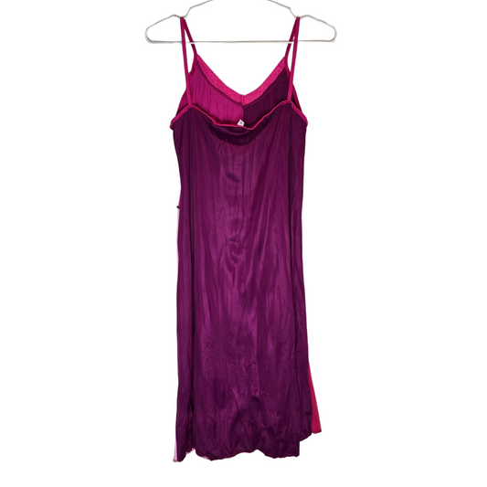 Retro Pink Patchwork Dress - Size S