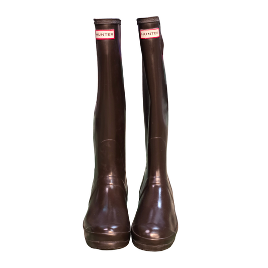 Classic Brown Hunter Welly Boots (Deadstock/ Unworn) - Size UK7