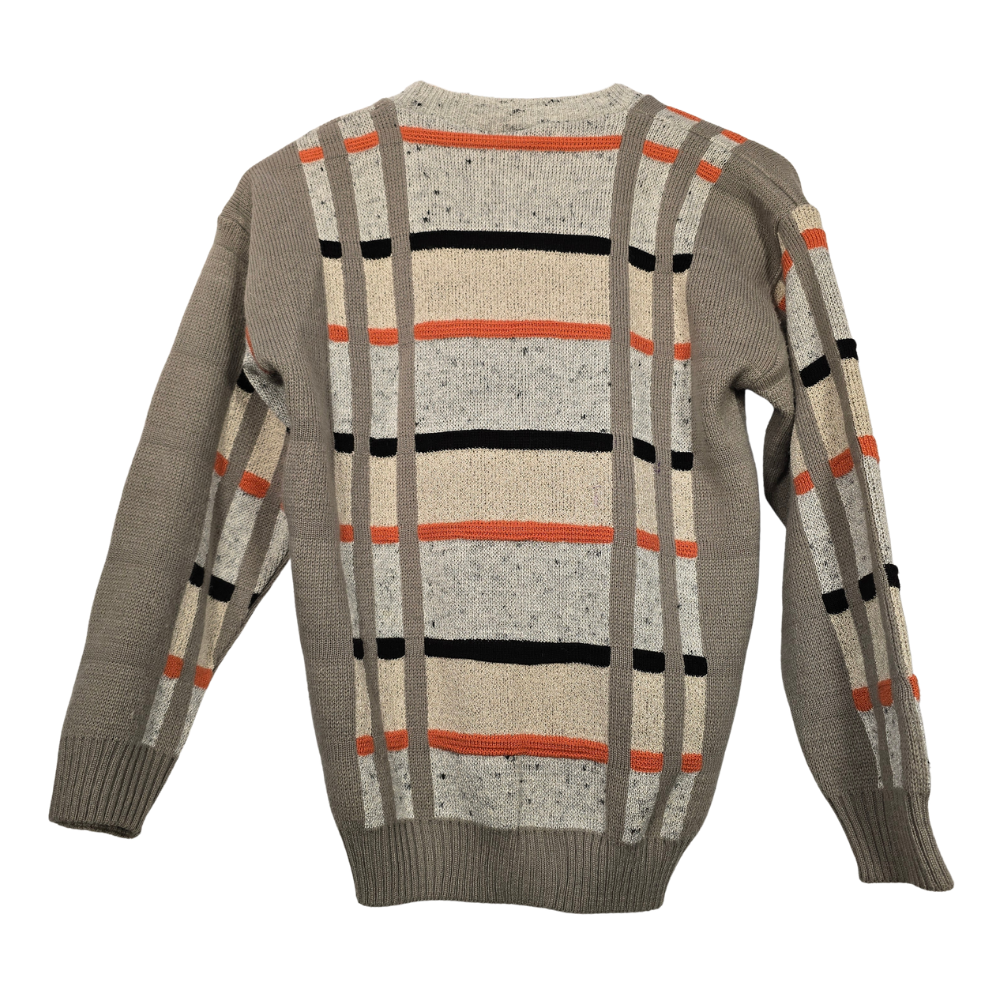 Vintage Pattern Knit Jumper - Size 32 (W37)