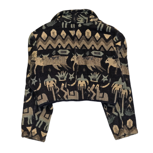 90s Cropped Tapestry Jacket