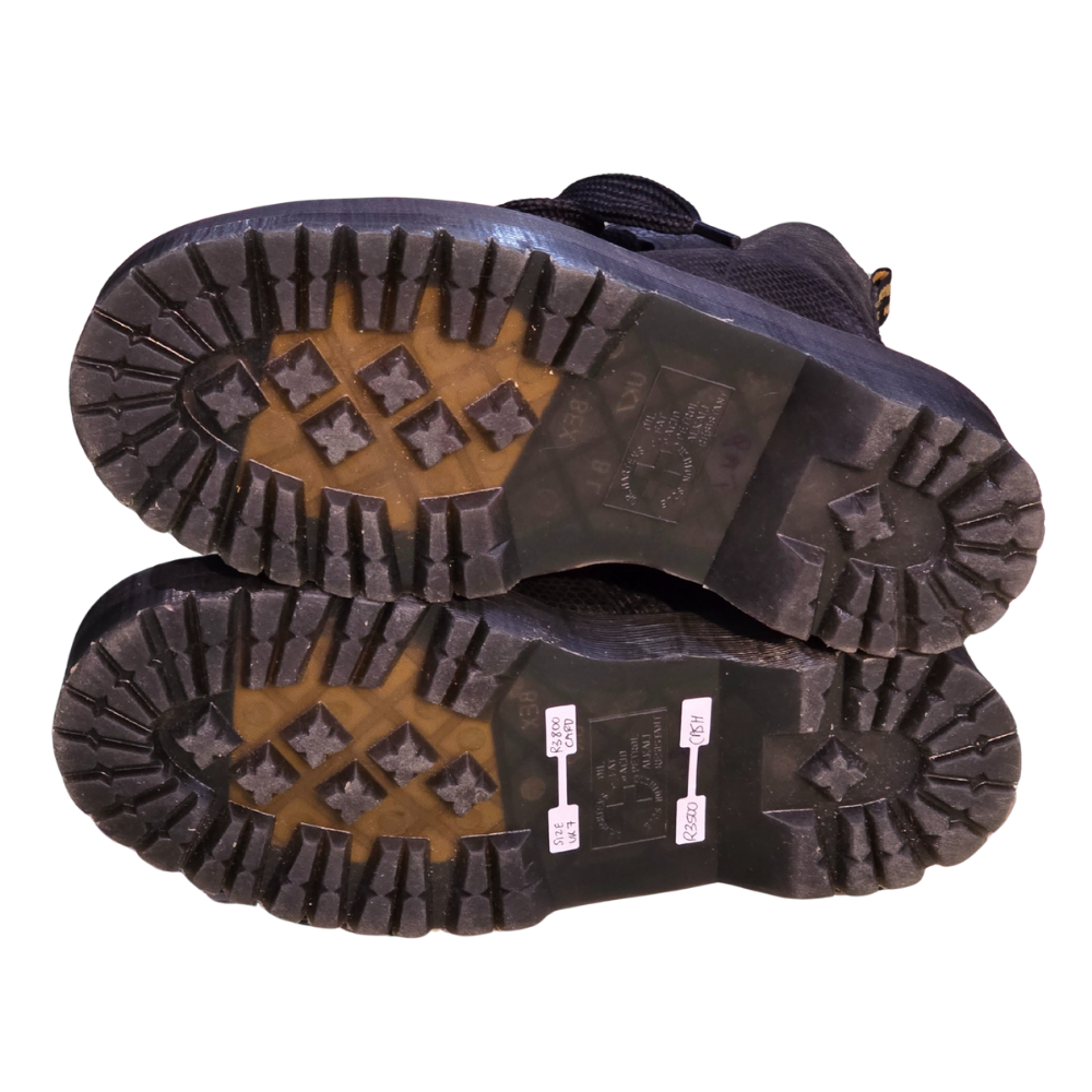 Black Textured Leather Jadon Dr Martens UK7