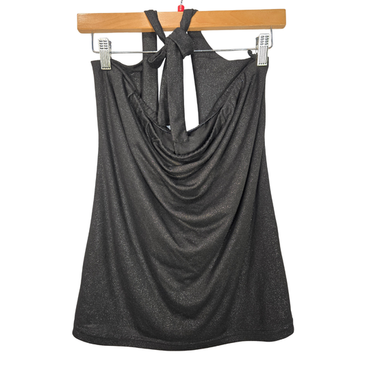 Retro 2000's Glitter Halterneck - Size L (W24)