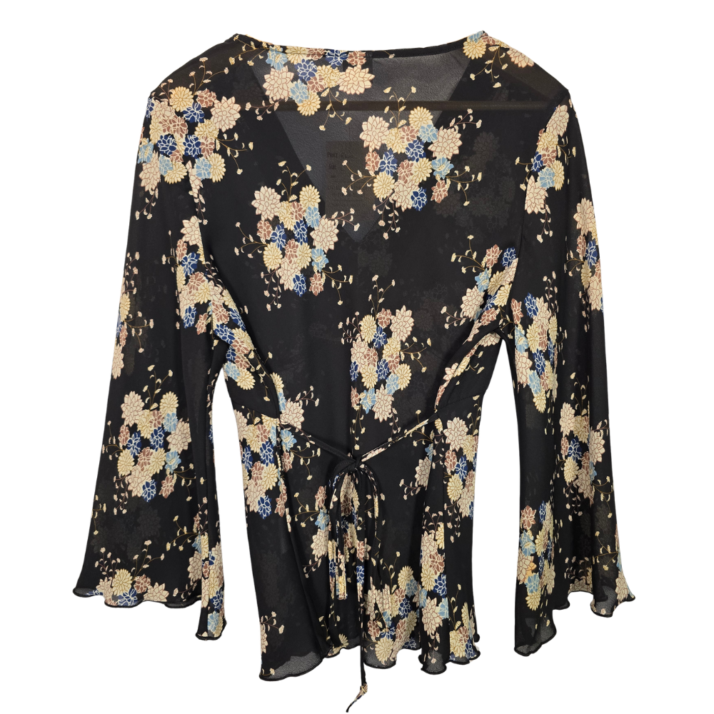 Retro 90's Floral Print Fairy Top (W33)