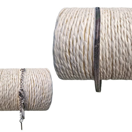 Stainless Steel Flat Chain Bangle