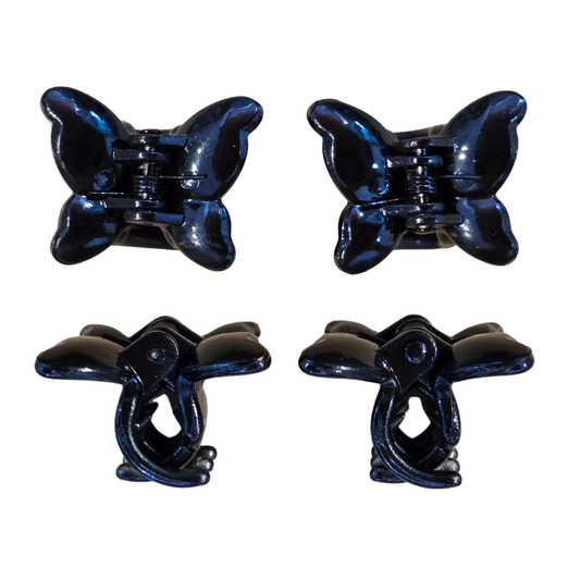 2 Mini Butterfly Hairclips