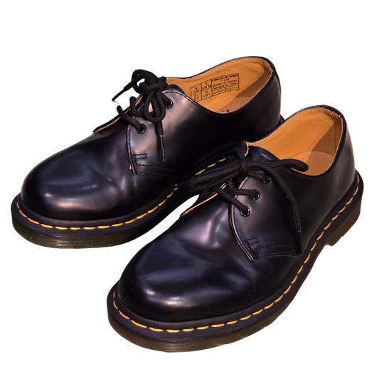 Black Leather Oxford Dr Martens UK4