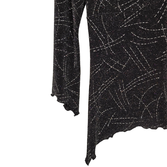 Retro 90's Sparkly Asymmetrical Fairy Top - Size 14 (W34)