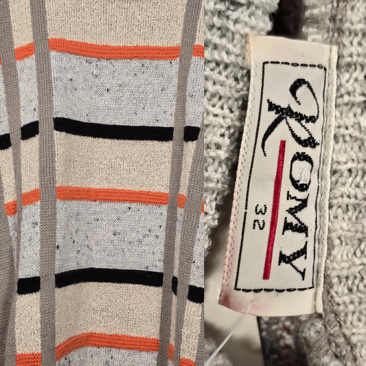 Vintage Pattern Knit Jumper - Size 32 (W37)