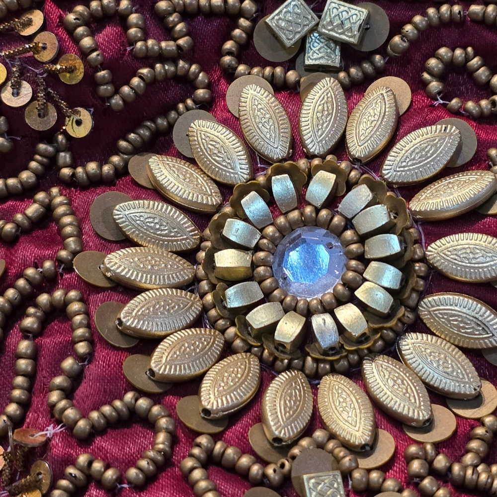 90's Vintage Beautiful Bead Pouch
