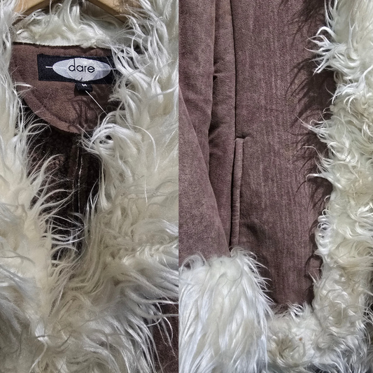 Retro Afghan style Penny Lane Coat - Size medium (W8)