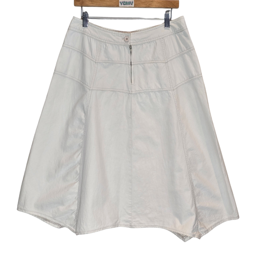 Vintage 90's 100% Cotton Midi Skirt - Size L