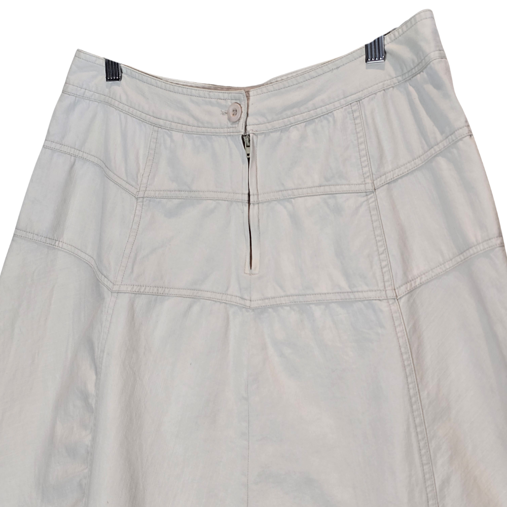 Vintage 90's 100% Cotton Midi Skirt - Size L