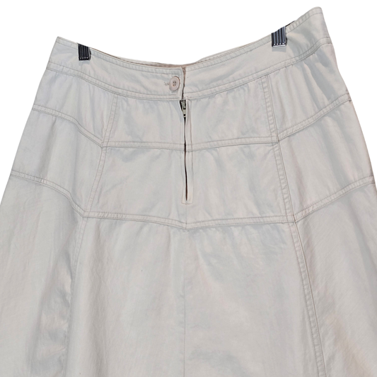 Vintage 90's 100% Cotton Midi Skirt - Size L