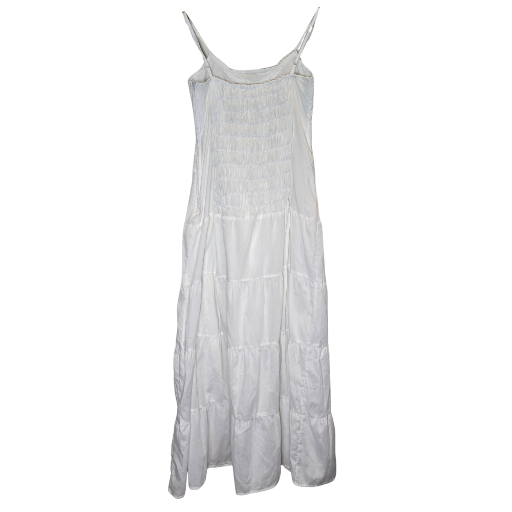 Cute Detail White Maxi Dress - Size M