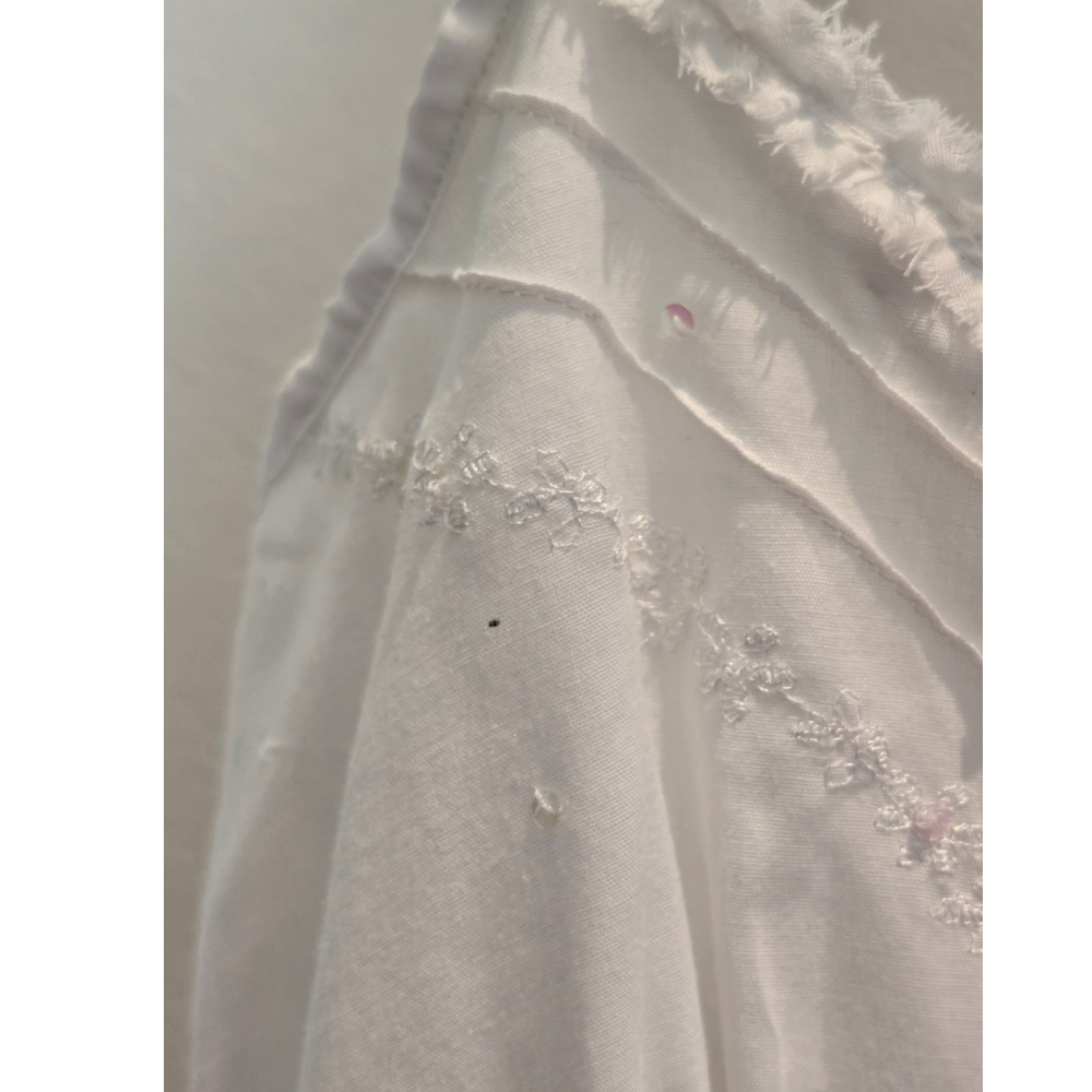Cute Detail White Maxi Dress - Size M