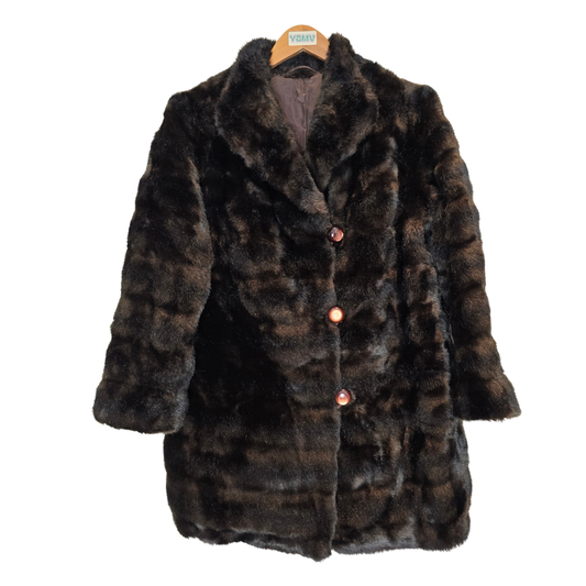 Gorgeous Vintage Faux Fur Coat - Size L