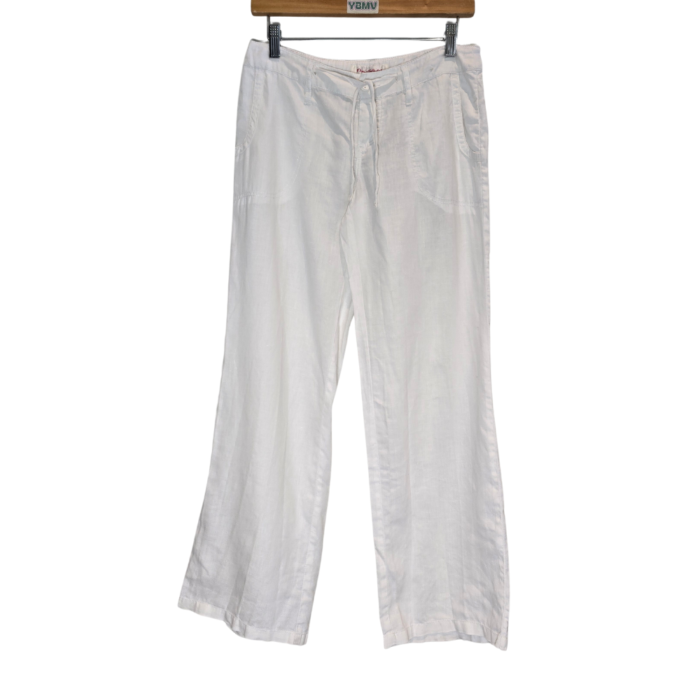 100% Linen Low Rise Trousers - Size 8