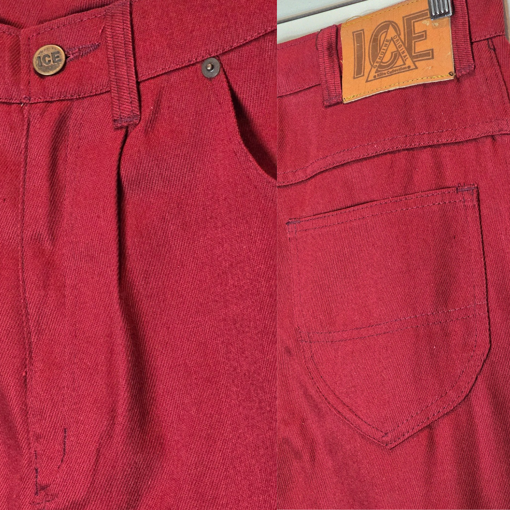 Deadstock 90s Red Jeans