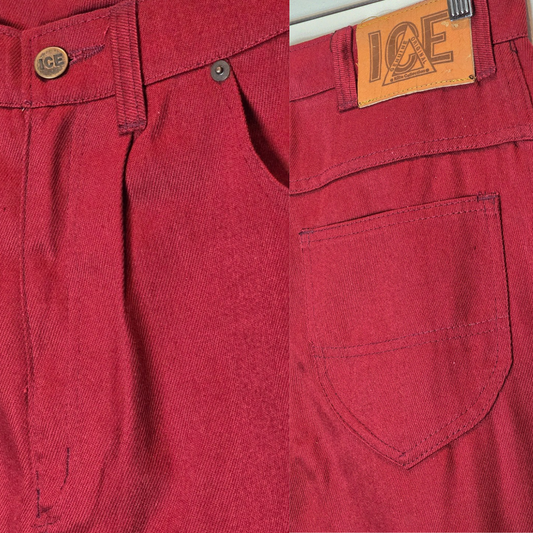 Deadstock 90s Red Jeans