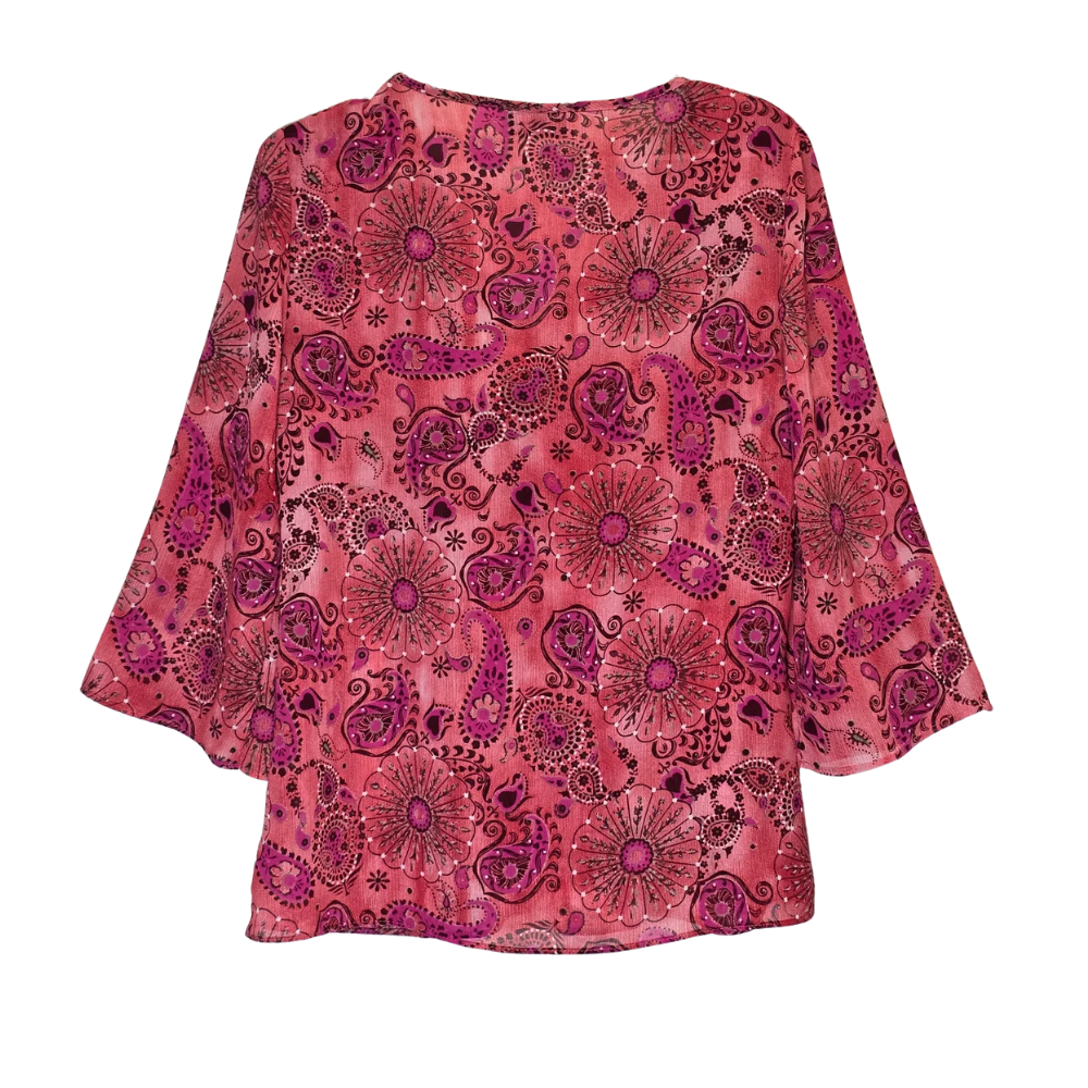 Retro Early 2000's Pretty Print Top