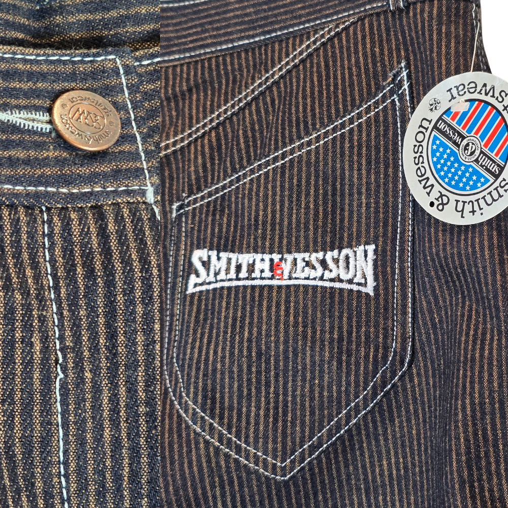Retro 90's Smith & Wesson High-rise Stripe Jeans