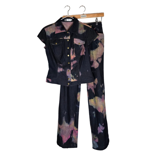 Vintage 90's Tie-Dye Cotton 2 Piece Set - Size Medium
