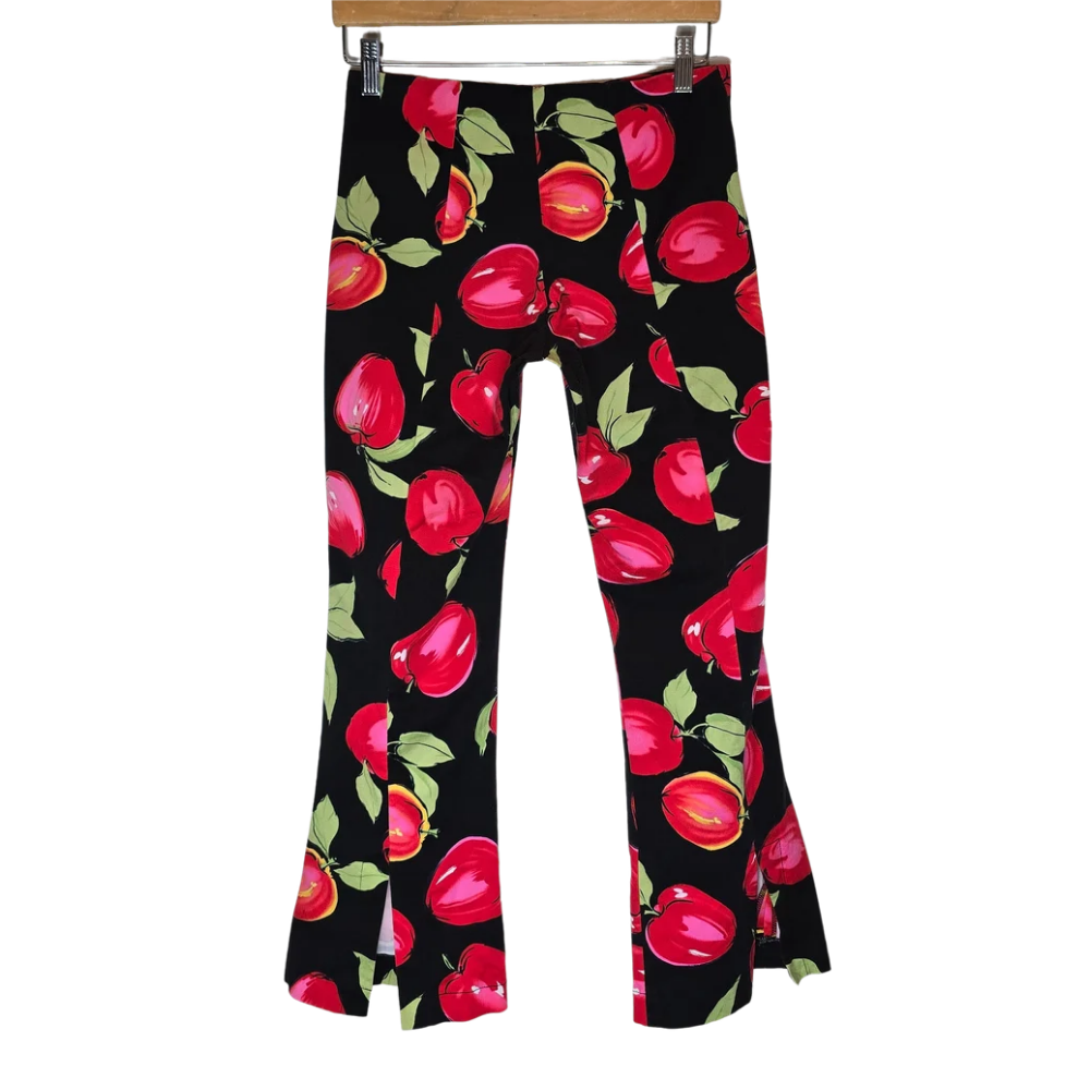 Amazing vintage 90's Apple Print Cotton Trousers