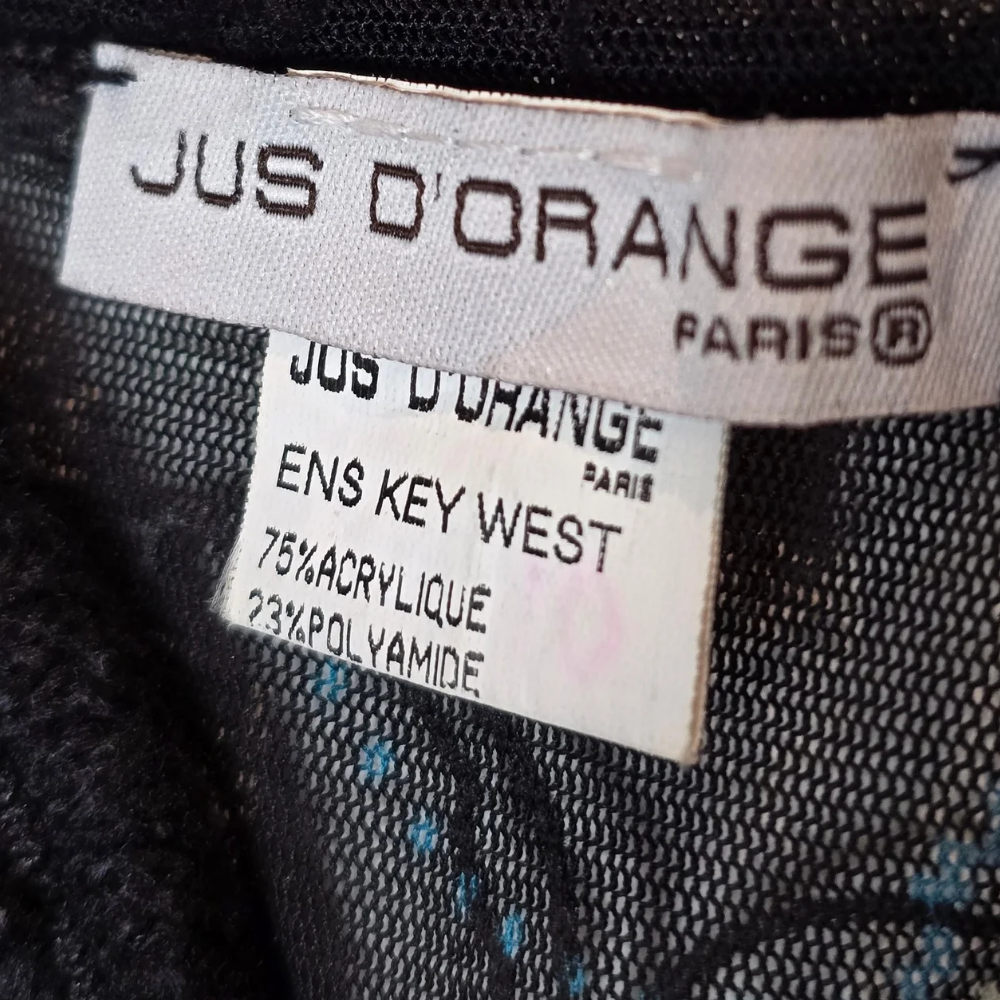 Retro Y2K Jus D'orange Paris Pattern Mesh + Detailed Cami
