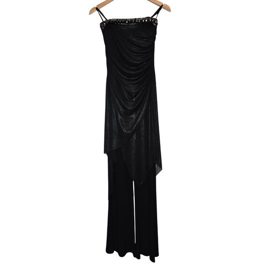 Vintage 90's Truworths Glamour Sparkly Boobtube Jumpsuit - Size 28