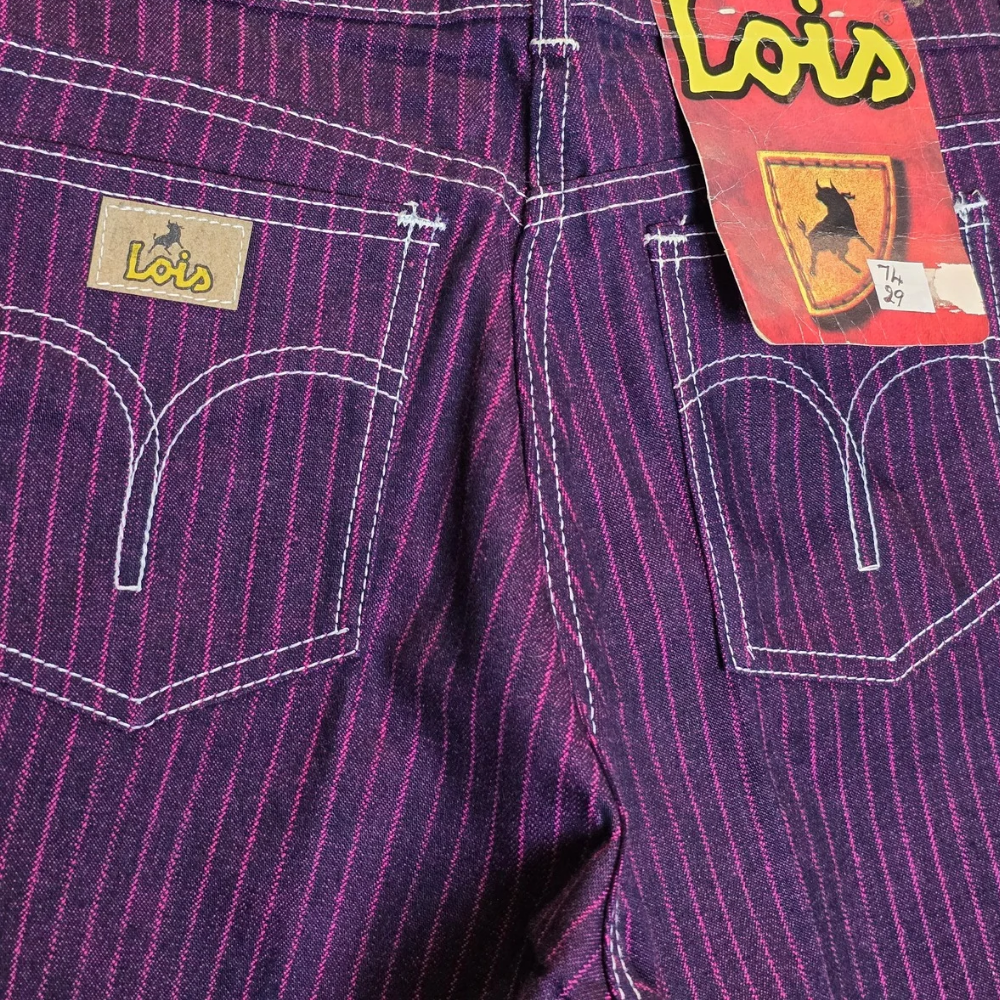 Retro 90's Lois Stripe Jeans