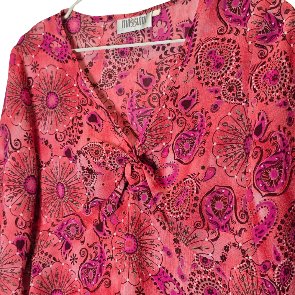 Retro Early 2000's Pretty Print Top