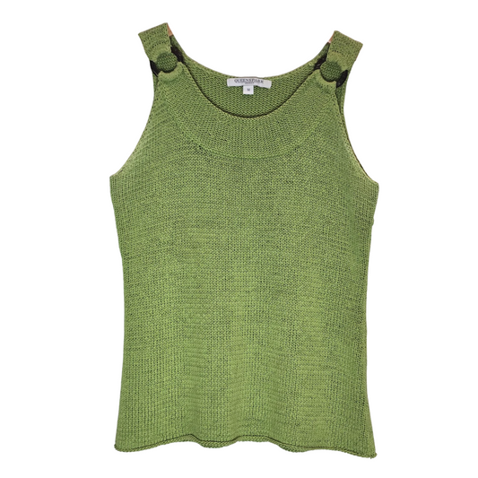 Green Knit Vest - Size M