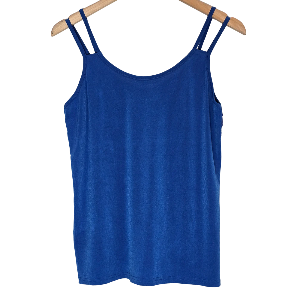 Blue + Sparkle Detail Detailed Vest - Size M