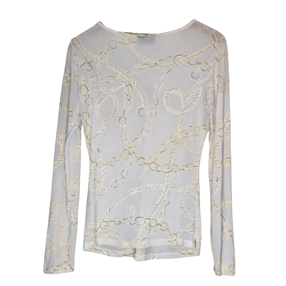 Trussardi Jeans Graphic Print Long Sleeve - Size M