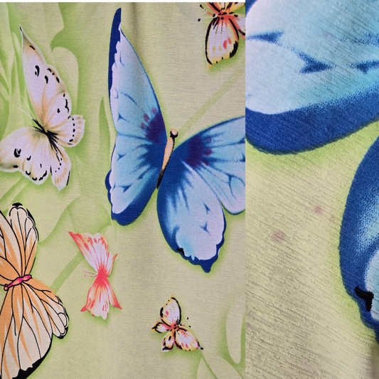 Vintage Made in France Butterfly Mini Dress - Size S