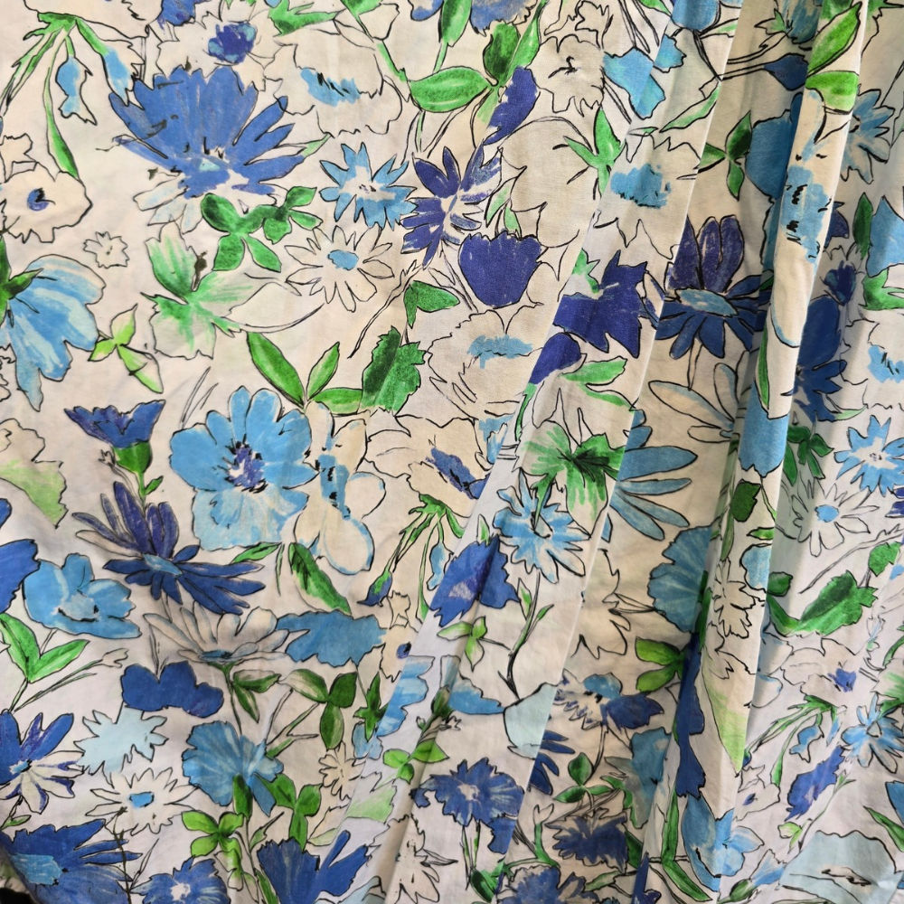 Pre-loved Zara 100% Cotton Midi Dress - Size XL (W38)