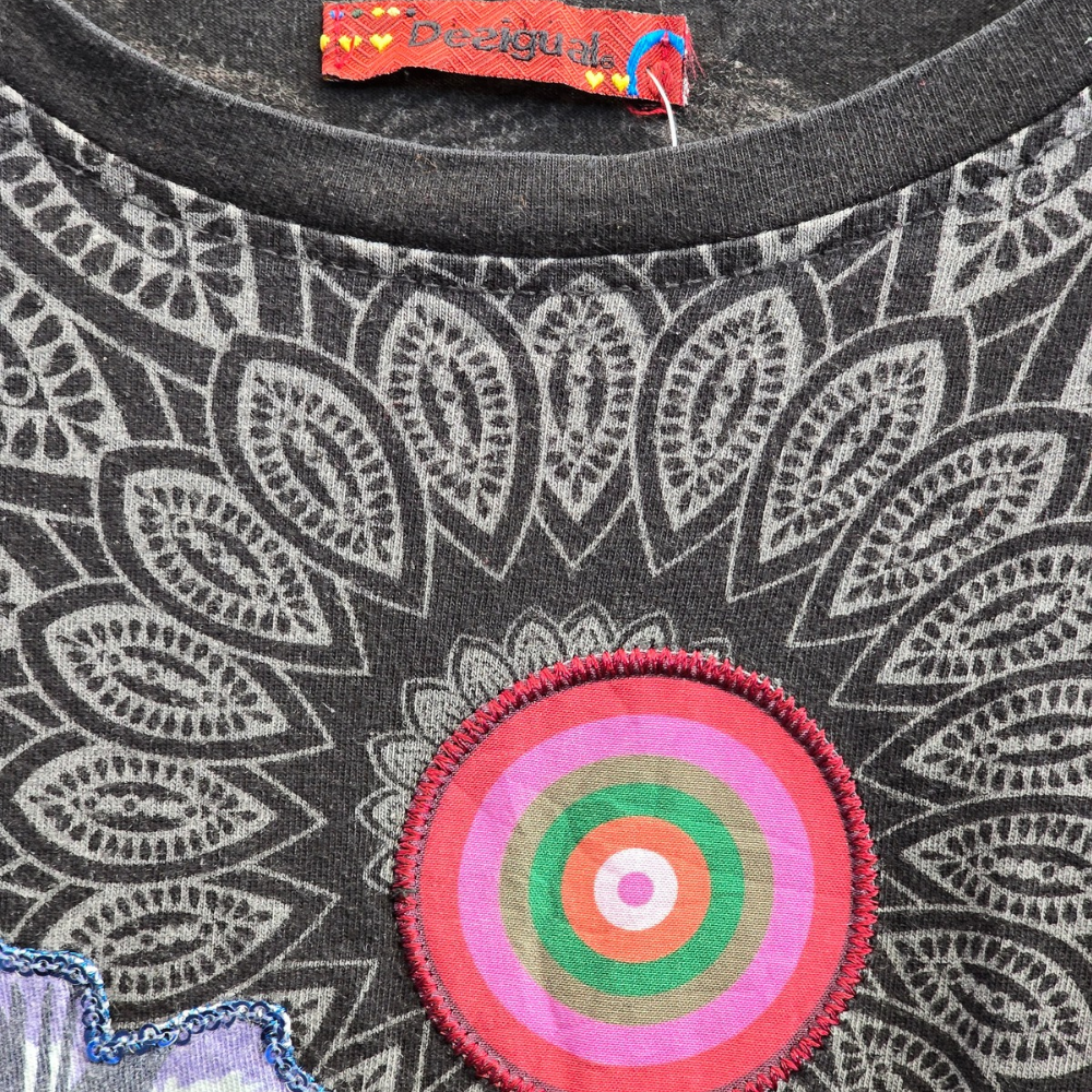 Retro Y2K Desigual Long Sleeve Tee - Size XS (W46)