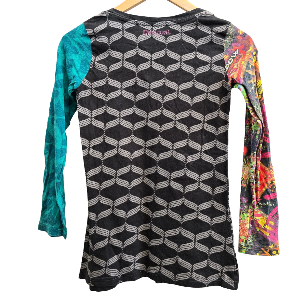 Retro Y2K Desigual Long Sleeve Tee - Size XS (W46)