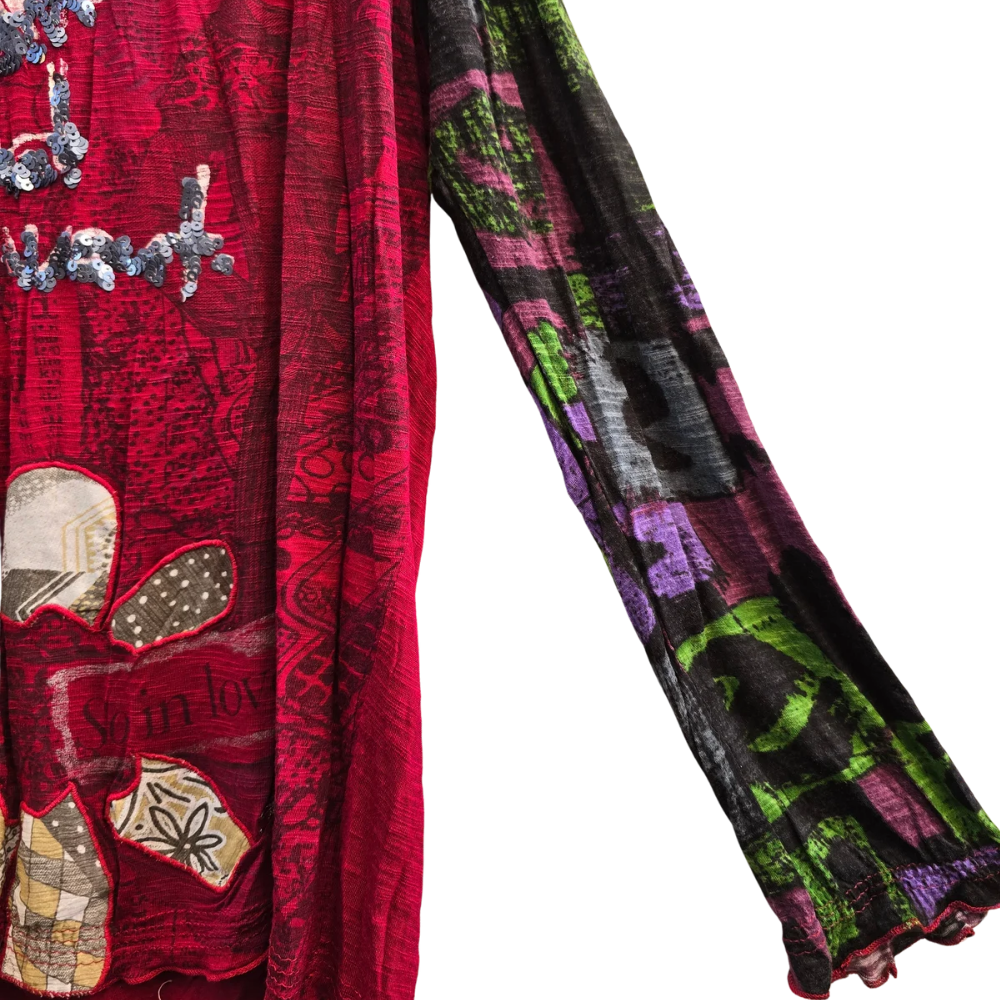 Retro Y2K Detailed Desigual Top - Size M (W47)