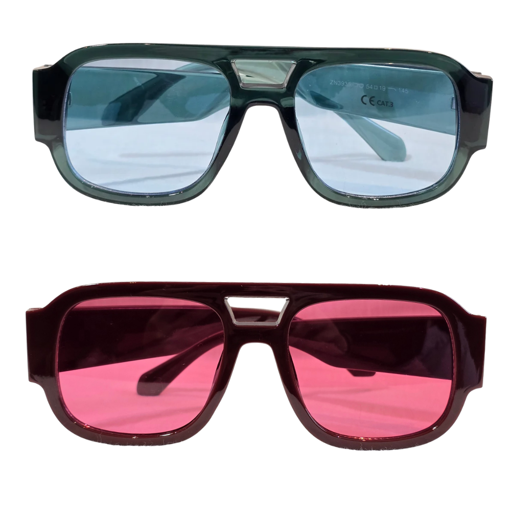 Oversized Sqaure Aviator Style Fashion Sunglasses