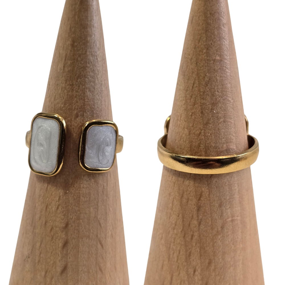 Gorgeous Detailed Stainless Steel Rings