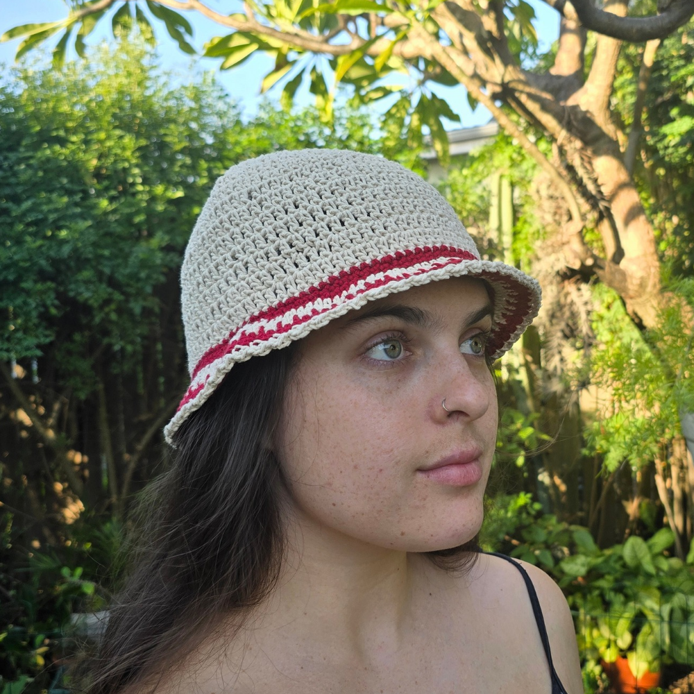 Handmade 100% Cotton Crochet Bucket Hats
