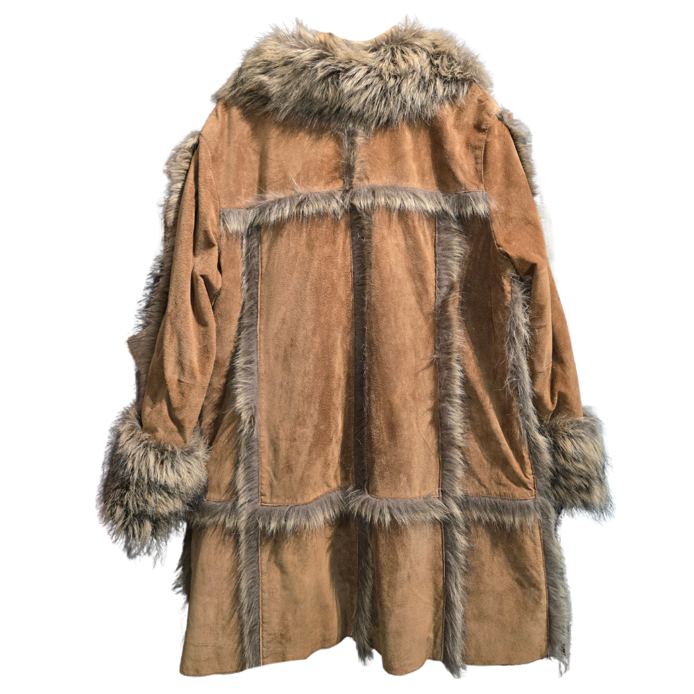 Vintage Suede Coat + Fluffy Details (W9)