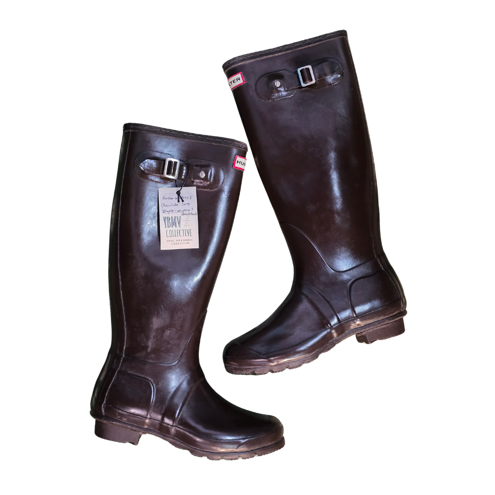 Classic Brown Hunter Welly Boots (Deadstock/ Unworn) - Size UK7