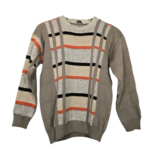 Vintage Pattern Knit Jumper - Size 32 (W37)