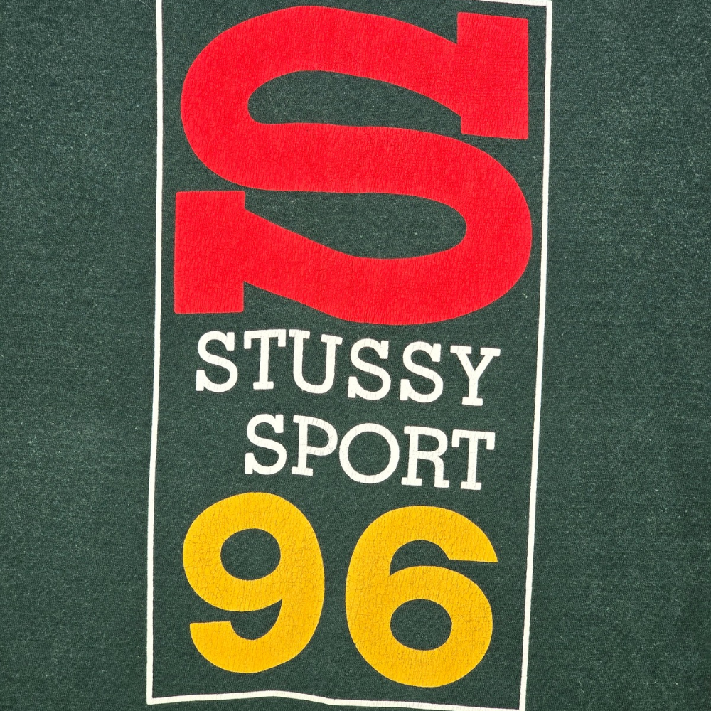 Retro 90's Stussy Long Sleeve Tee - Size M